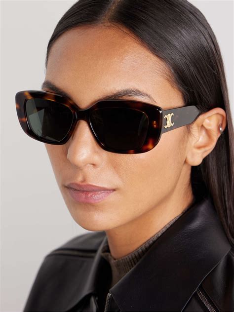 celine rectangle sunglasses orange|Celine canada online.